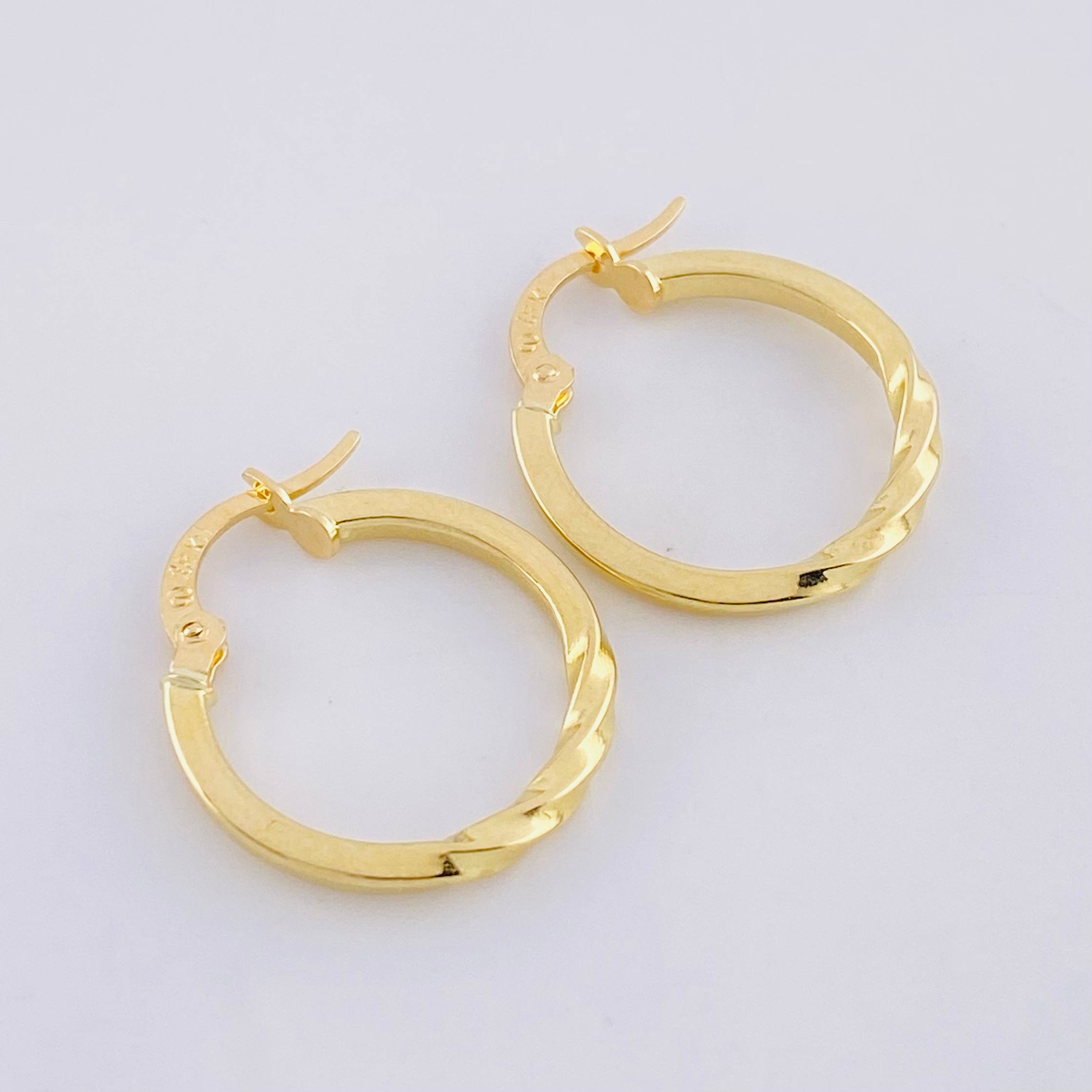 Candongas Lia 1.35 g / 3/4 in Oro Amarillo 18K