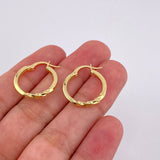 Candongas Lia 1.35 g / 3/4 in Oro Amarillo 18K