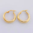 Candongas Lisas 1.5 g / 3/4 in Oro Amarillo 18K