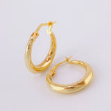 Candongas Lisas 1.55 g / 3/4 in Oro Amarillo 18K