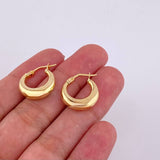 Candongas Olga 1.6 g / 3/4 in Oro Amarillo 18K
