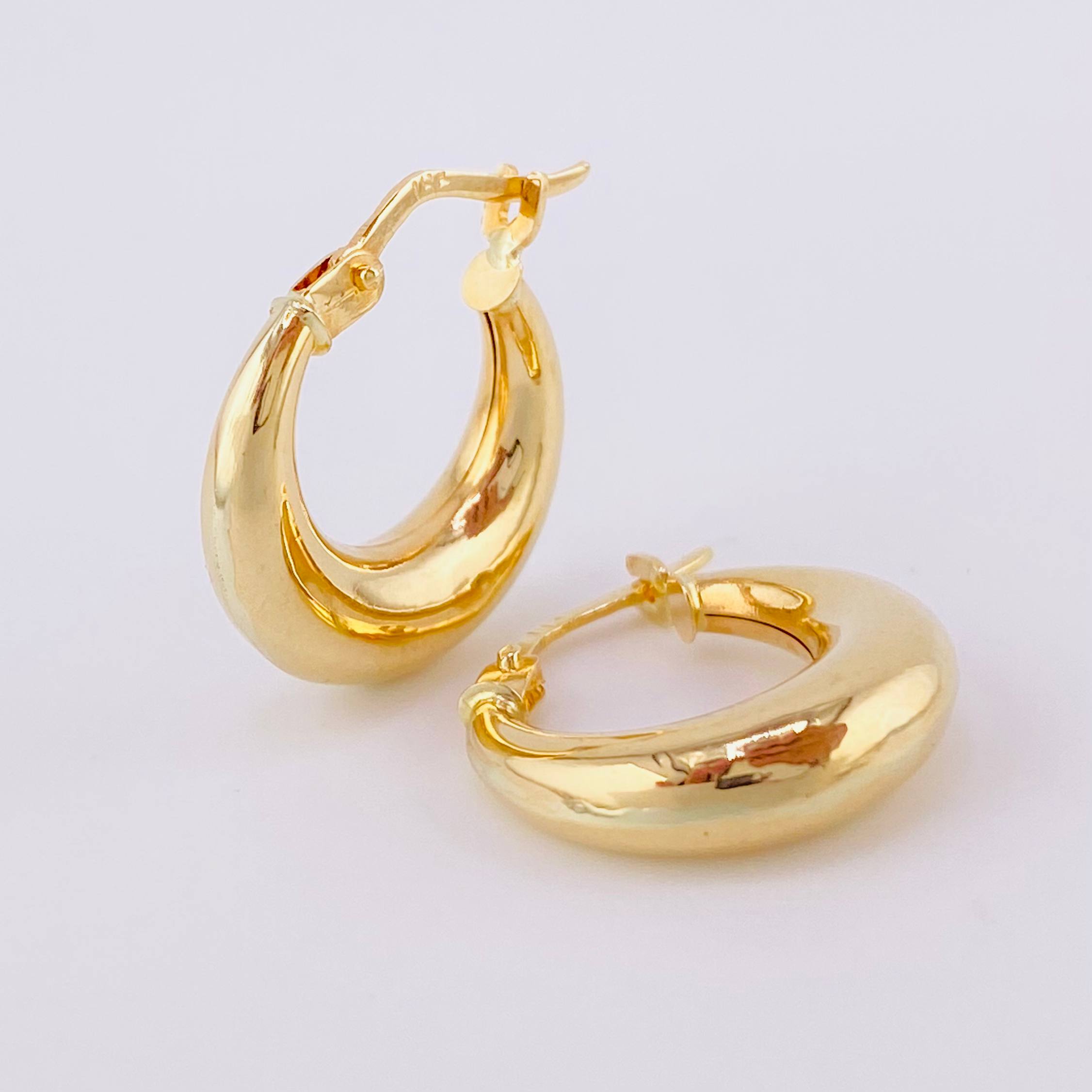 Candongas Olga 1.65 g / 3/4 in Oro Amarillo 18K