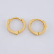 Candongas Carril 1.2 g / 1/2 in Oro Amarillo 18K