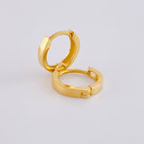 Candongas Carril 1.2 g / 1/2 in Oro Amarillo 18K