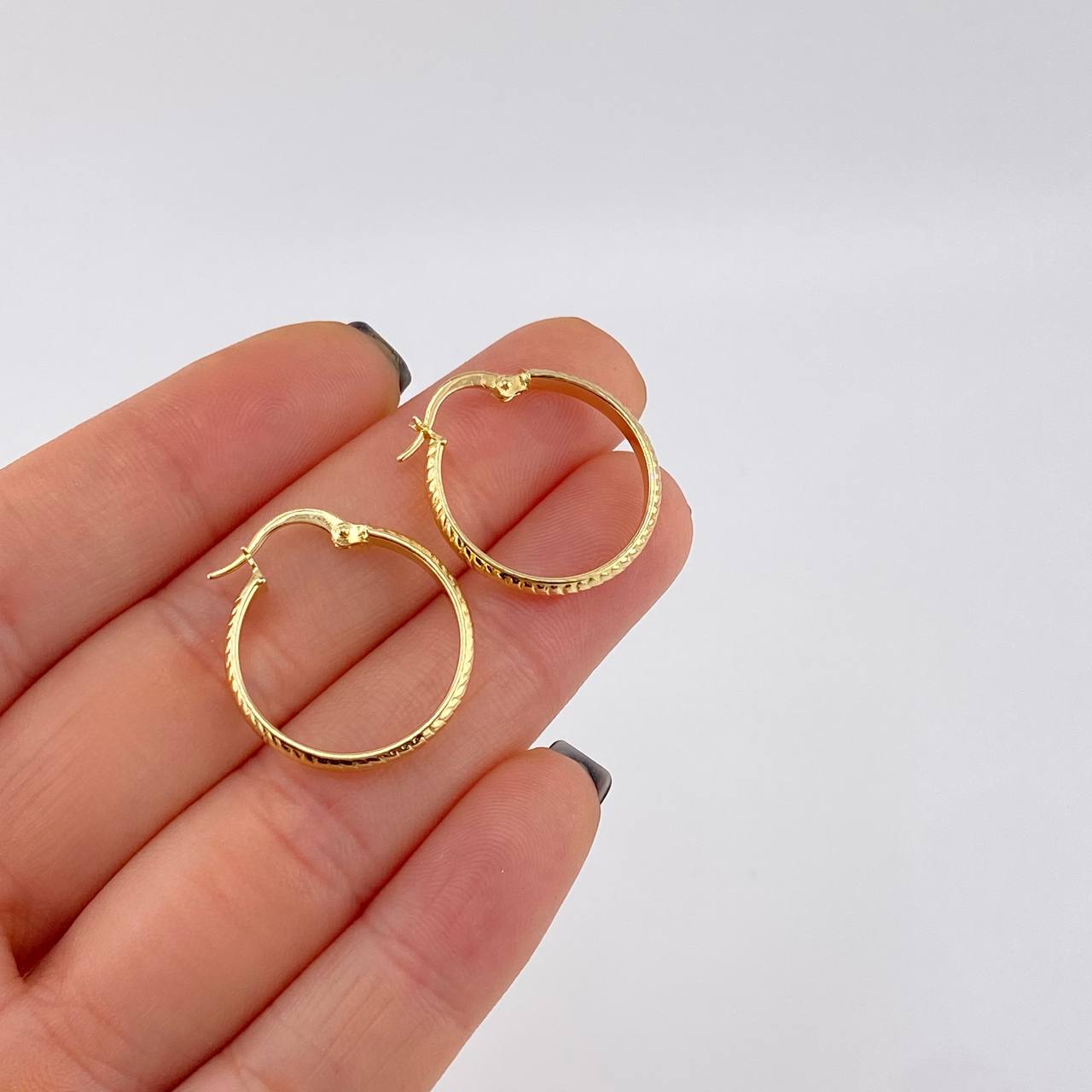 Candongas Nectar 1.45 g / 3/4 in Oro Amarillo 18K