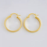 Candongas Trival Texturizado 1.8 g / 3/4 in Oro Amarillo 18K