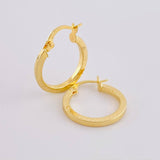 Candongas Trival 1.55 g / 3/4 in Oro Amarillo 18K