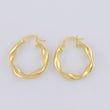 Candongas Amber 2.25 g / 3/4 in Oro Amarillo 18K
