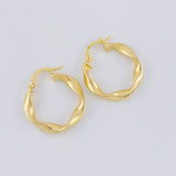 Candongas Amber 1.25 g / 3/4 in Oro Amarillo 18K