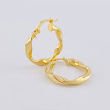Candongas Amber 1.25 g / 3/4 in Oro Amarillo 18K