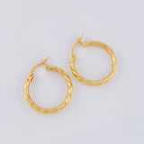 Candongas Mary Entorchada 1.55 g / 3/4 in Oro Amarillo 18K