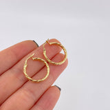 Candongas Sofi 2 g / 3/4 in Oro Amarillo 18K