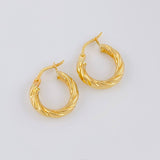 Candongas Mati 1.65 g / 3/4 in Oro Amarillo 18K