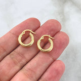 Candongas Mary 1.3gr / 1.3cm / Entorchadas Oro Amarillo 18K