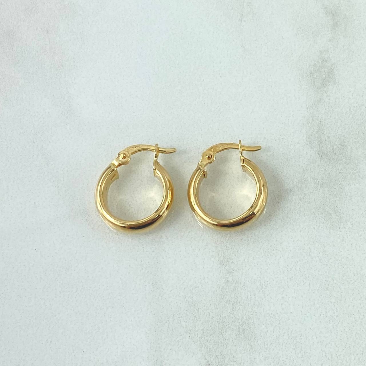 Nati Hoop Earrings 1.1gr / 0.6in / 18K Gold