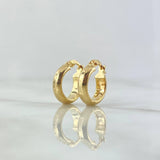 Hoop Earrings Nati 1gr / 1.5cm / Yellow Gold 18K