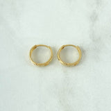 Candongas Karo 2.15gr / 1.3cm / Oro Amarillo 18K *