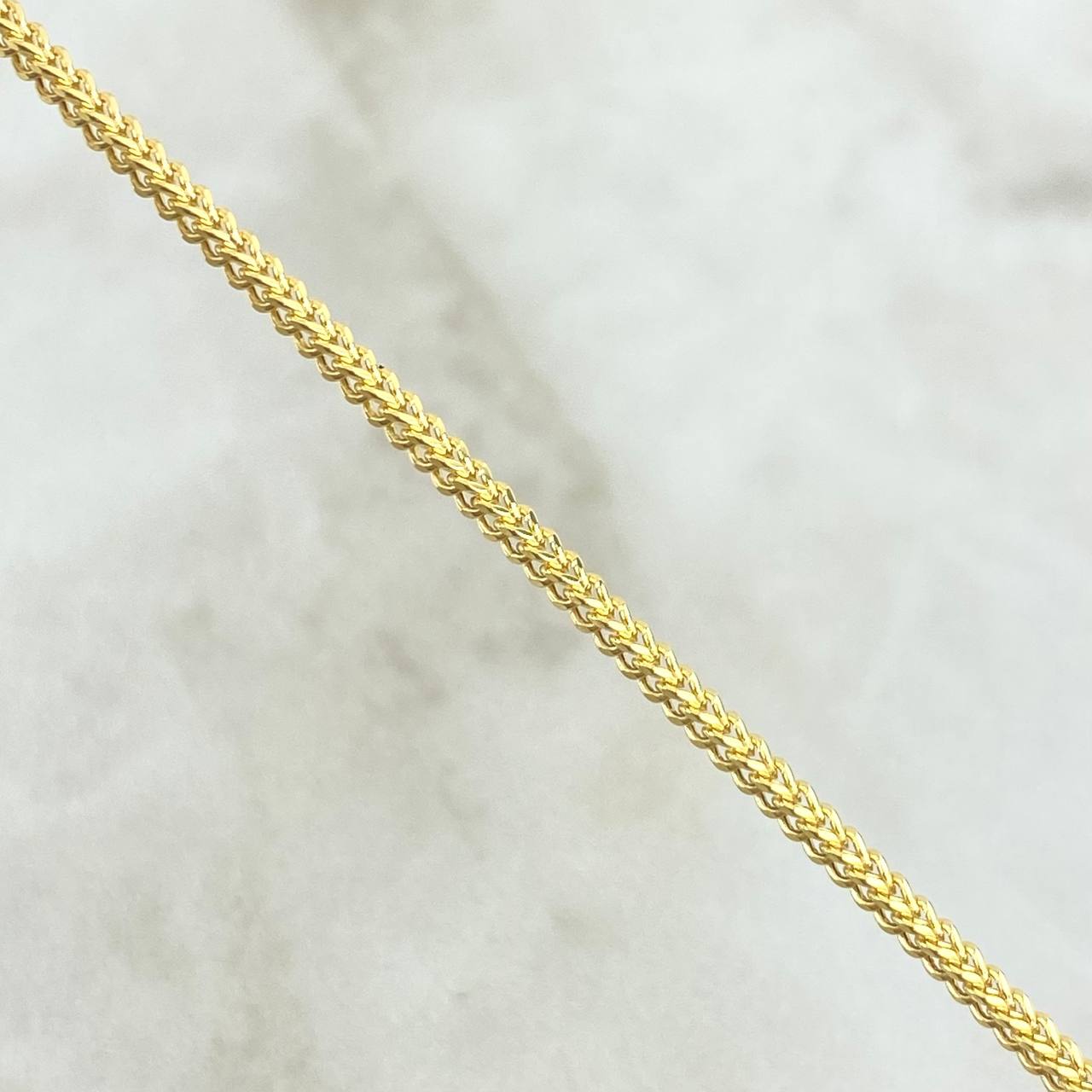 Pulso Franco 5gr / 21.5cm / 3mm Oro Amarillo +4 18K