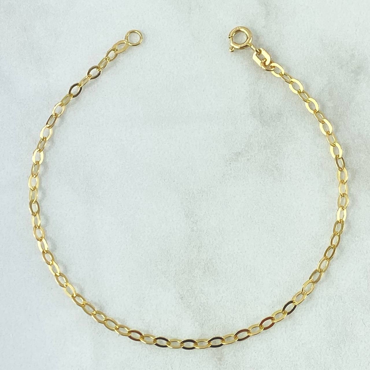 Pulso Aro Seguido 1.4gr / 17cm / 2.6mm Oro Amarillo +3 18K
