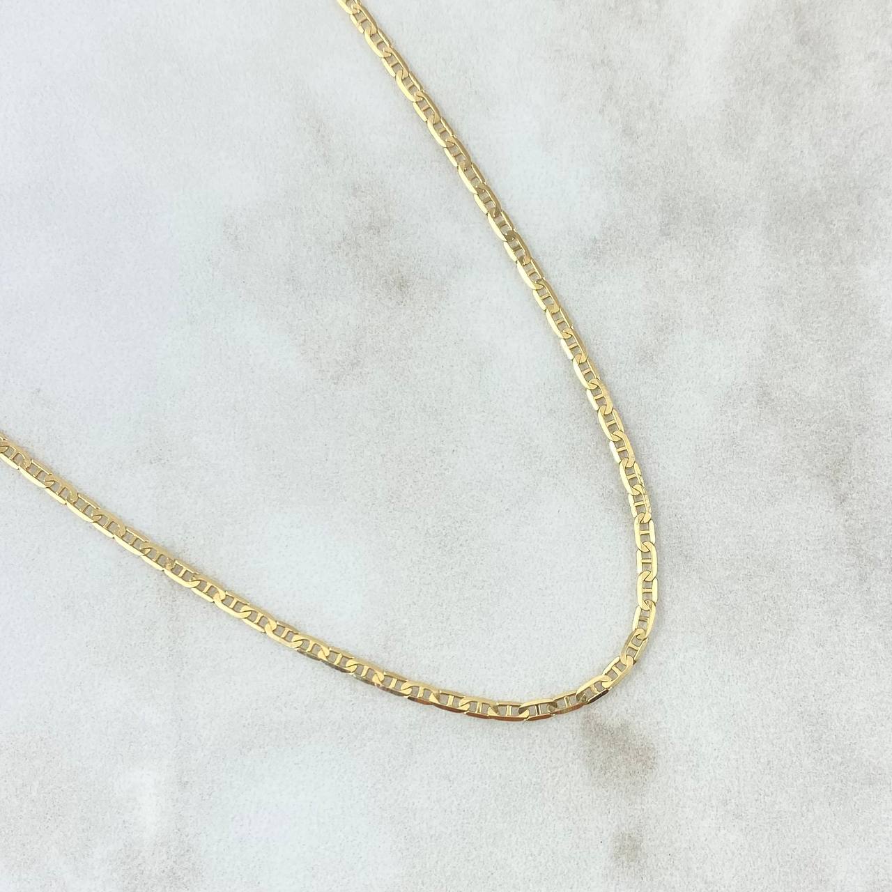 Flat Mariner Chain 4.7gr / 60cm / 1.8mm Yellow Gold +3 18K *
