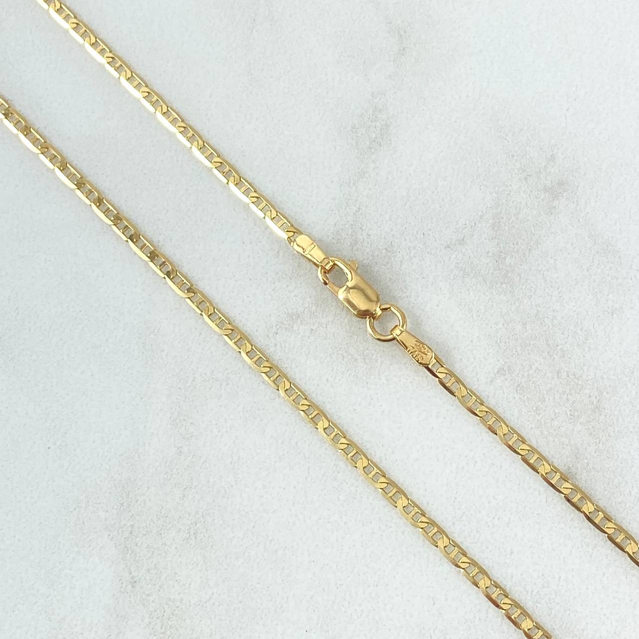 Flat Mariner Chain 4.7gr / 60cm / 1.8mm Yellow Gold +3 18K *
