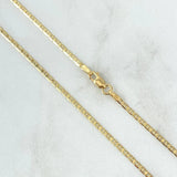 Flat Mariner Chain 4.7gr / 60cm / 1.8mm Yellow Gold +3 18K *