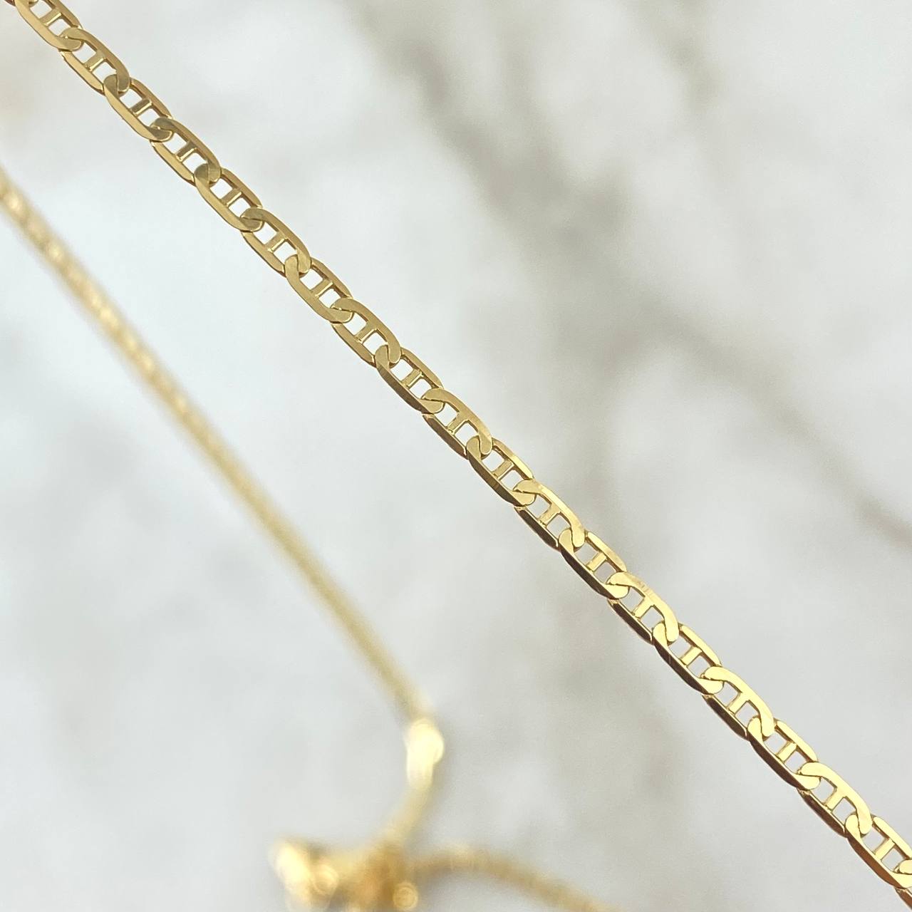 Flat Mariner Chain 4.7gr / 60cm / 1.8mm Yellow Gold +3 18K *