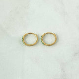 Candongas Parciales 1.1gr / 1.2cm / Esmerada 12 Pts Oro Amarillo 18K (Joya) *