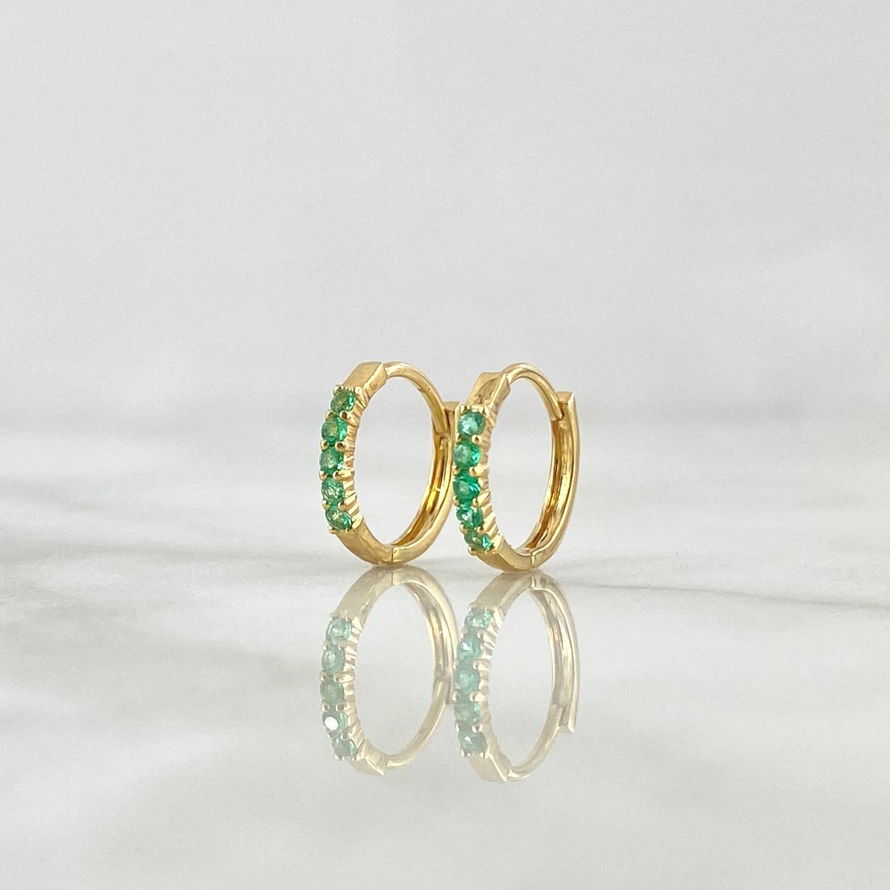 Candongas Parciales 1.1gr / 1.2cm / Esmerada 12 Pts Oro Amarillo 18K (Joya) *