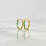 Candongas Parciales 1.1gr / 1.2cm / Esmerada 12 Pts Oro Amarillo 18K (Joya) *