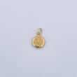 Dije Letra V 0.5gr / 1.5cm / Medalla Oro Amarillo 18K &