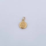 Dije Letra V 0.5gr / 1.5cm / Medalla Oro Amarillo 18K &