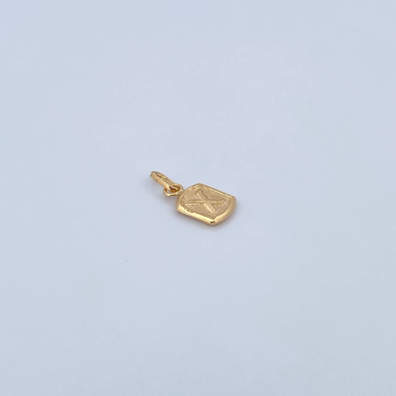 Pendant Letter X 0.35gr / 1.5cm / Smooth 18K Yellow Gold &