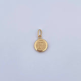 Pendant Letter F 0.45gr / 1.5cm / 18K Yellow Gold Medal &