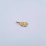 Pendant Letter R 0.35gr / 1.5cm / Smooth 18K Yellow Gold &