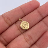 Pendant Letter U 0.45gr / 1.5cm / 18K Yellow Gold Medal &