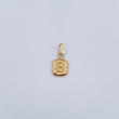 Pendant Letter B 0.3gr / 1.5cm / Smooth 18K Yellow Gold &