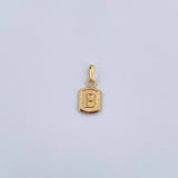 Pendant Letter B 0.3gr / 1.5cm / Smooth 18K Yellow Gold &