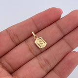 Dije Letra S 0.3gr / 1.5cm / Liso Oro Amarillo 18K &