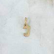 Pendant Letter J Italic 0.4gr / 1.5cm-Smooth 18K Yellow Gold *