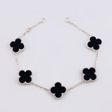 Modular Bracelet Classic Link Clover 6.9g / 7 1/2 in - 6 3/4 in / 1.4mm Silver 925