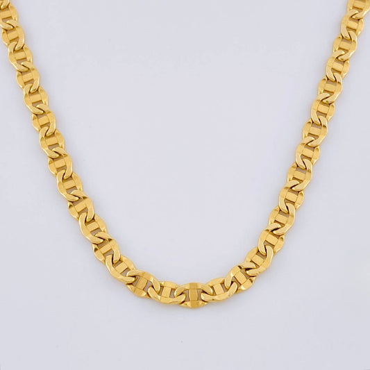 Flat Mariner Chain 9.4g / 24 in / 4.05mm Yellow Gold 18K