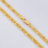 Flat Mariner Chain 9.4g / 24 in / 4.05mm Yellow Gold 18K