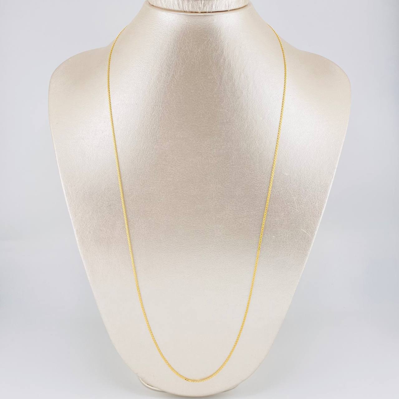 Cadena China 2.35g / 24 in / 1.2mm Oro Amarillo 18K