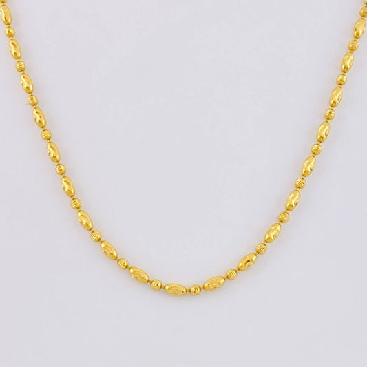 Diamond Cut Morse Chain 9.25g / 24 in / 2.05mm Yellow Gold 18K