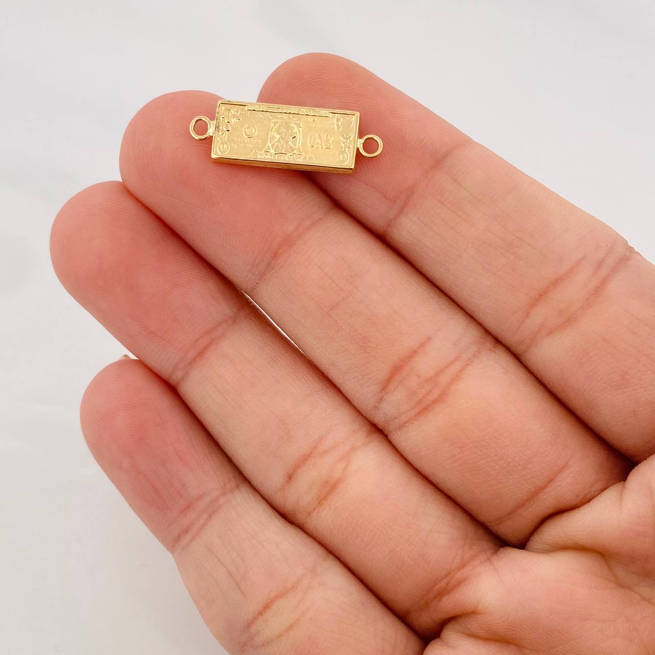 Charm One Dollar 0.65g / 3/4 in Yellow Gold 18K
