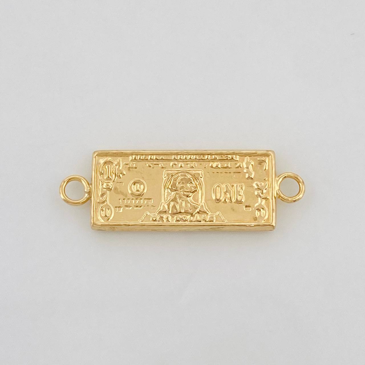 Charm One Dollar 0.6g / 3/4 in Yellow Gold 18K