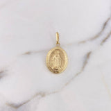 Pendant Miraculous Virgin 1.6gr / 3.3cm / 18K Yellow Gold Stamped &
