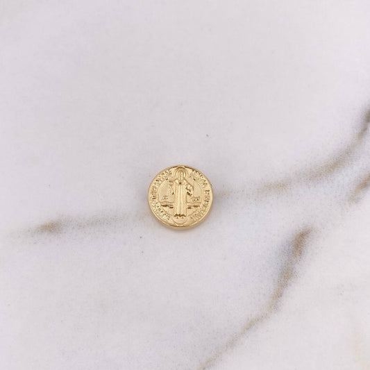 Herraje San Benito Tambor 0.65gr / 1/2 in / Oro Amarillo 18K &