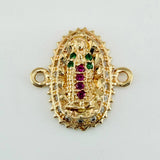 Herraje Virgen Guadalupe 1.4gr / 1/2 in / Oro Amarillo 18K